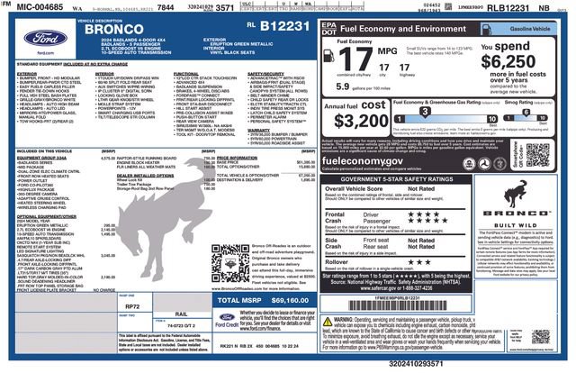 Used 2024 Ford Bronco Badlands AWD/4WD image 3