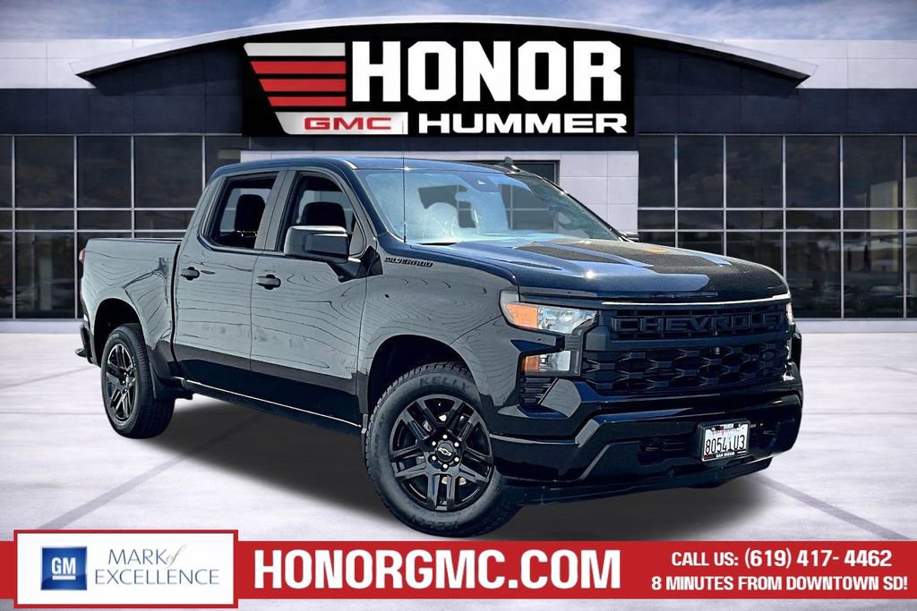Used 2023 Chevrolet Silverado 1500 Custom w/ LPO, Dark Essentials Package RWD image 1