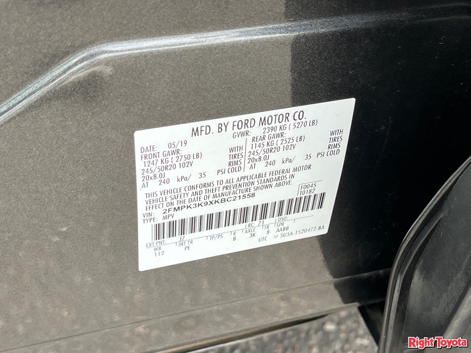Used 2019 Ford Edge Titanium w/ Equipment Group 301A FWD image 33