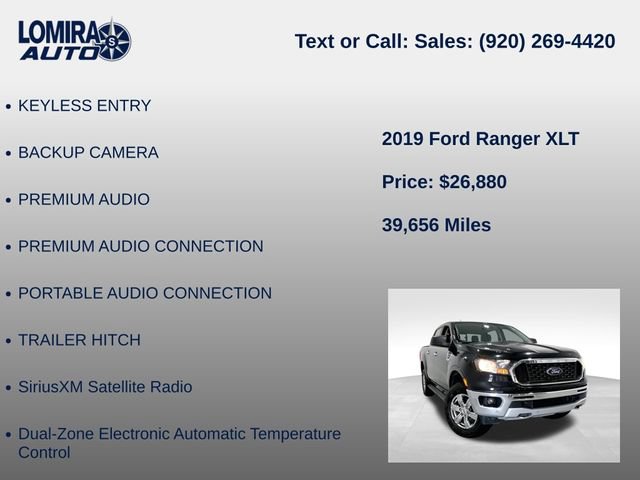 Used 2019 Ford Ranger XLT w/ Equipment Group 302A Luxury AWD/4WD image 33