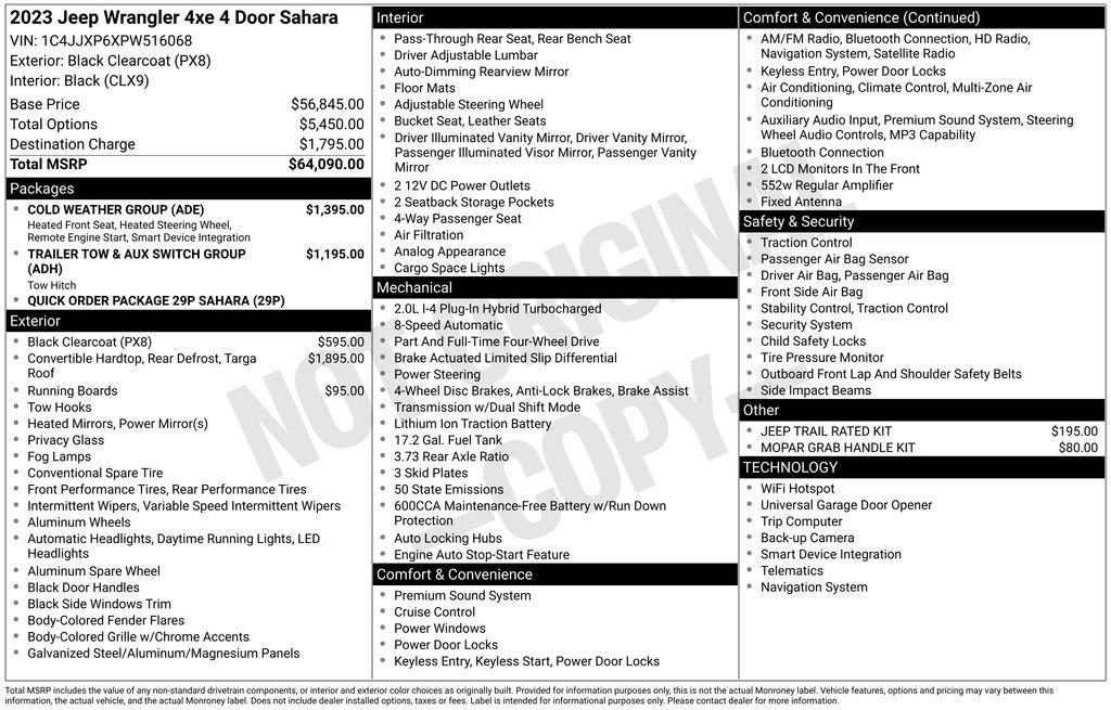 Used 2023 Jeep Wrangler Unlimited Sahara w/ Cold Weather Group image 14