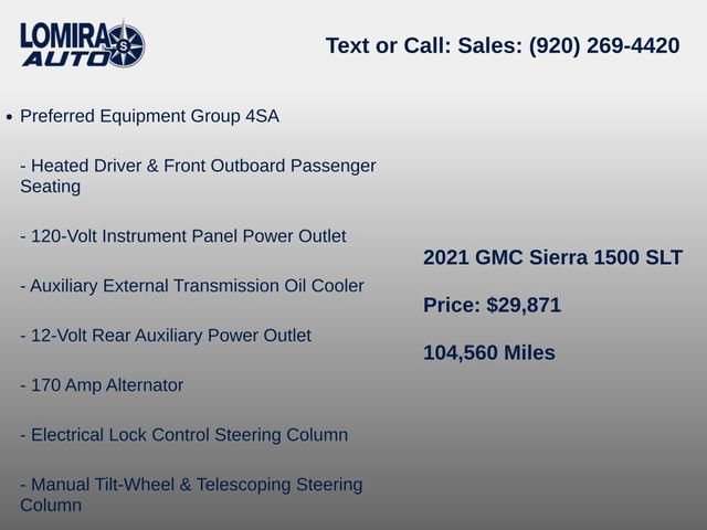Used 2021 GMC Sierra 1500 SLT w/ SLT Convenience Package AWD/4WD image 8