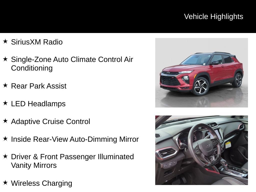 Used 2021 Chevrolet TrailBlazer RS w/ Technology Package image 26