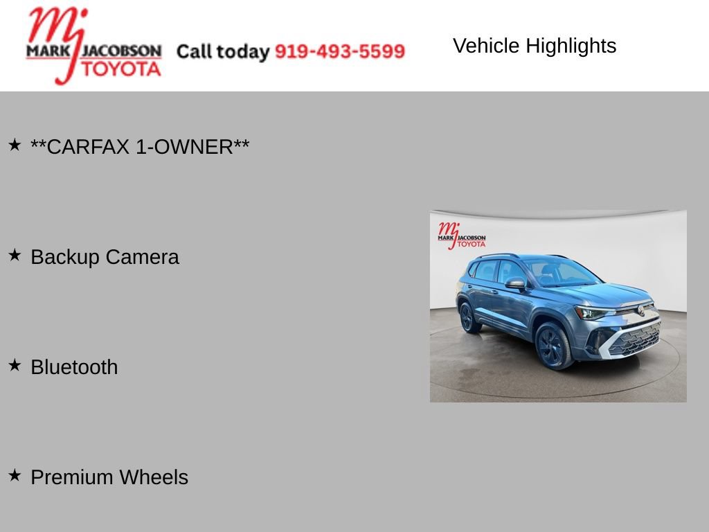 Used 2025 Volkswagen Taos S FWD image 5
