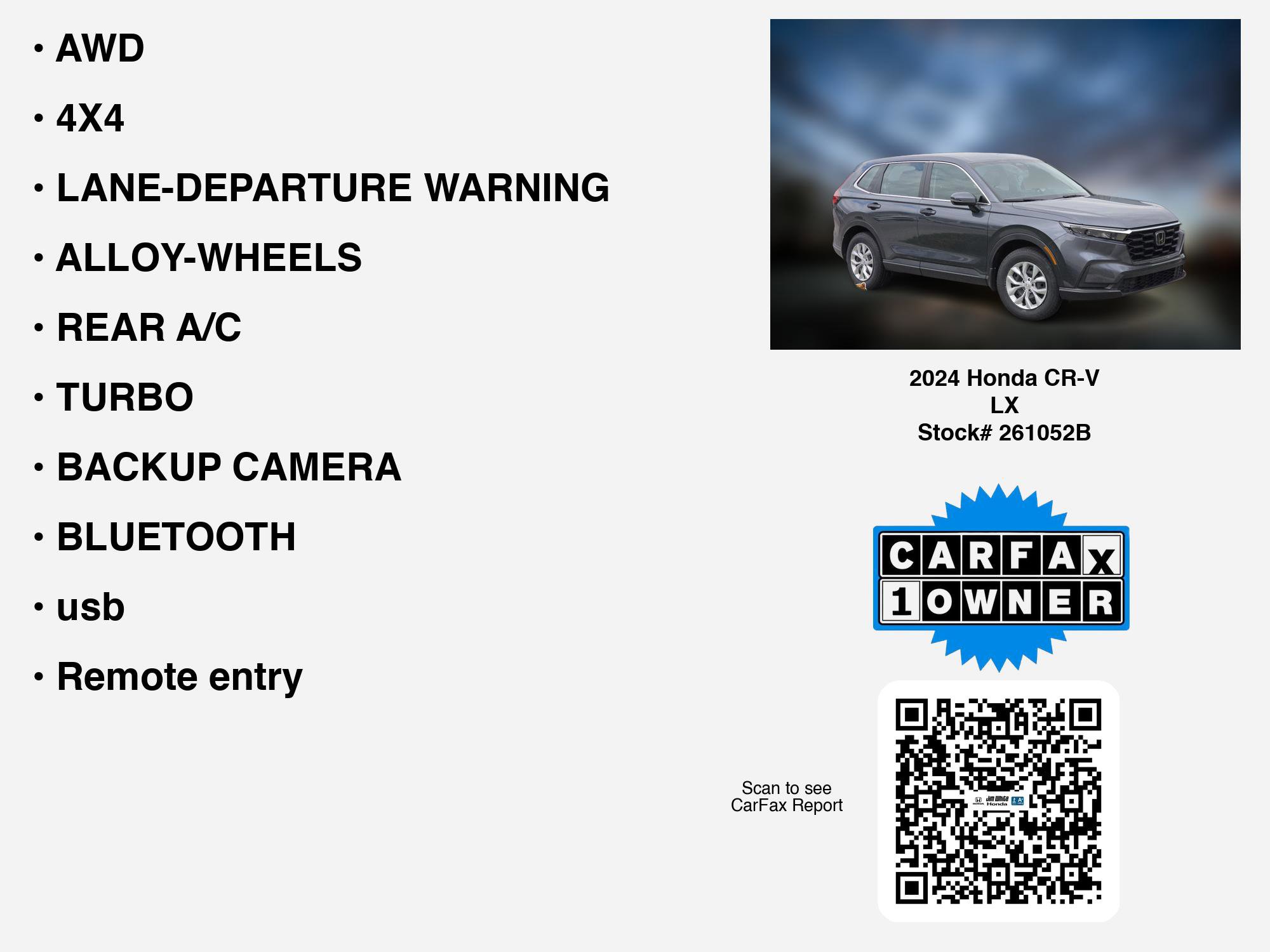 Certified 2024 Honda CR-V LX image 7