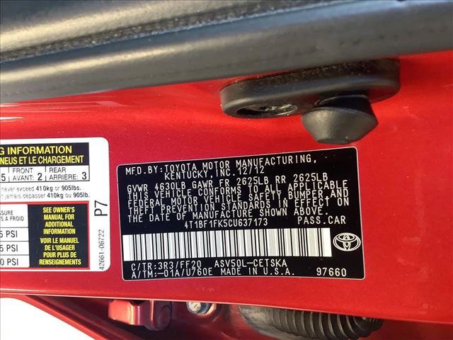 Used 2012 Toyota Camry SE FWD image 21