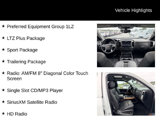 Used 2018 Chevrolet Silverado 1500 LTZ w/ Sport Package AWD/4WD image 12