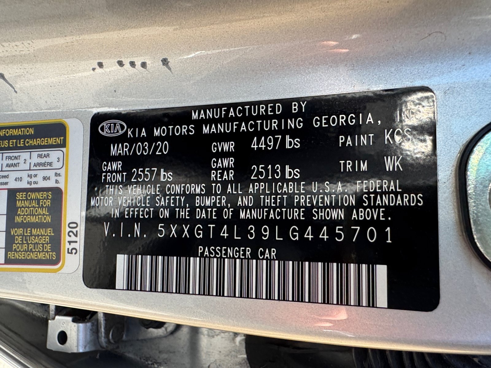 Used 2020 Kia Optima LX FWD image 16