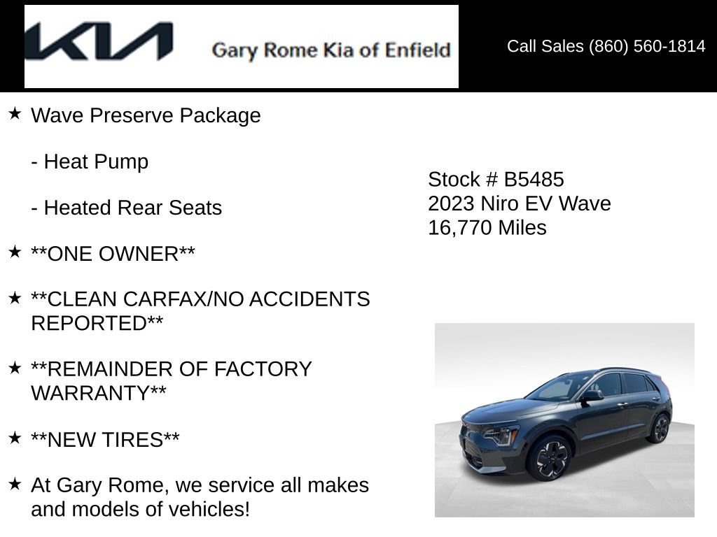 Used 2023 Kia Niro Wave w/ Wave Preserve Package FWD image 6