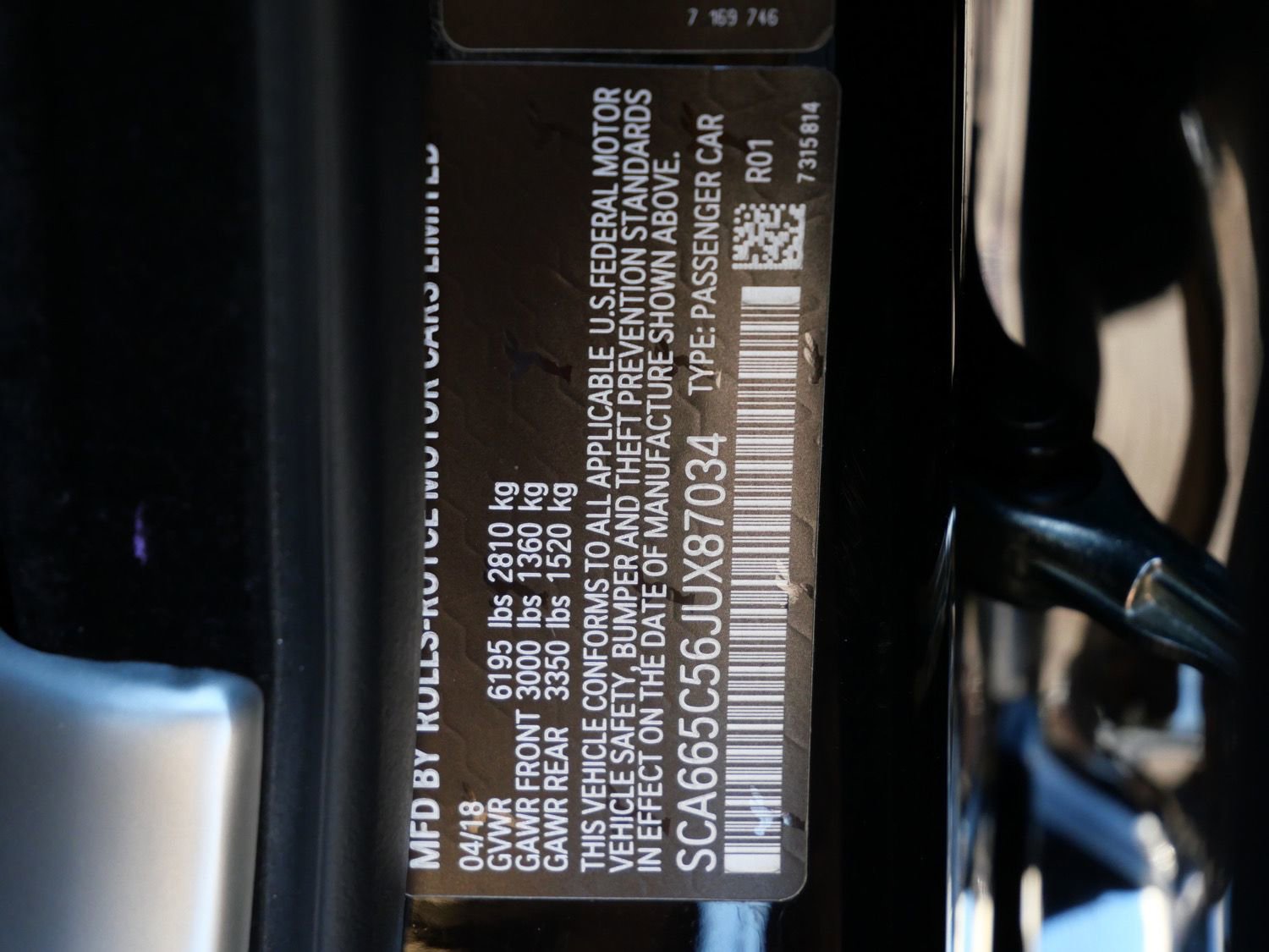 Certified 2018 Rolls-Royce Wraith RWD image 33