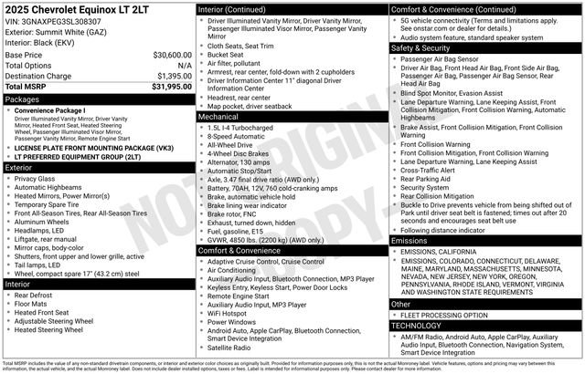 Certified 2025 Chevrolet Equinox LT video 2