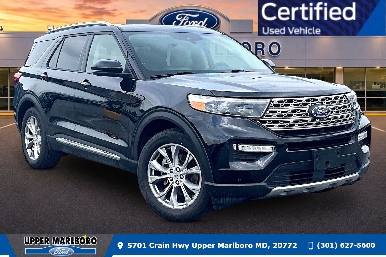 Used 2021 Ford Explorer Limited w/ Equipment Group 301A RWD image 1