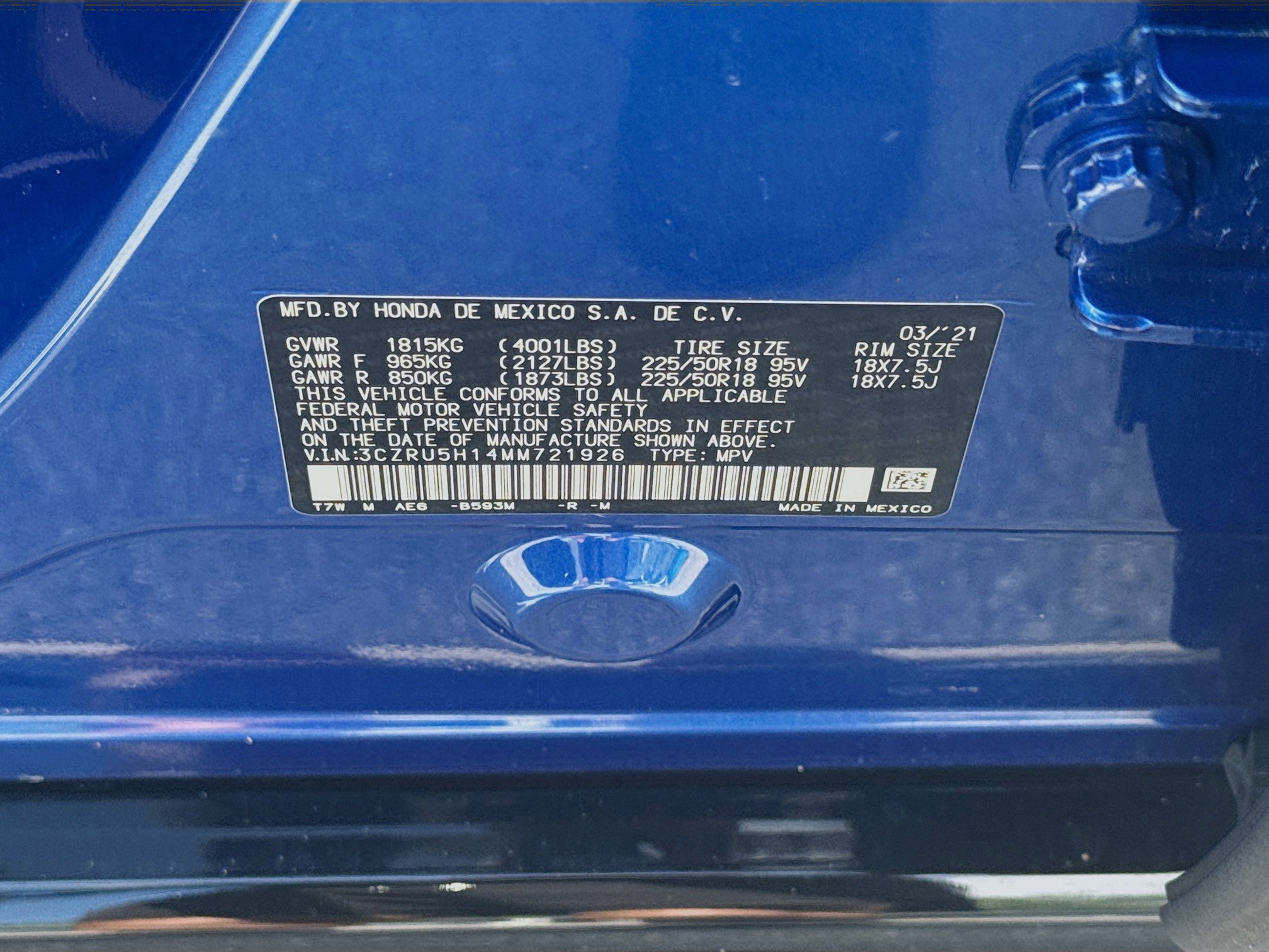 Used 2021 Honda HR-V Sport image 36