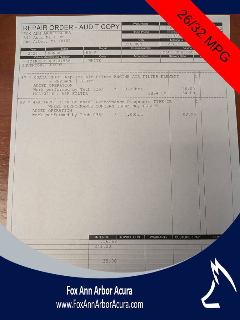 Used 2024 Honda HR-V Sport image 29