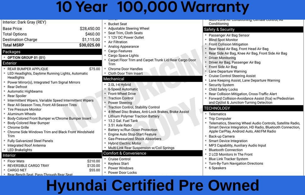 Used 2023 Hyundai Sonata Blue FWD image 9