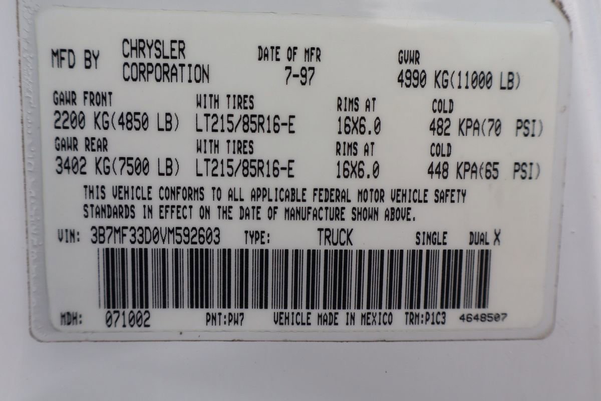 Used 1997 Dodge Ram 3500 Truck ST image 42