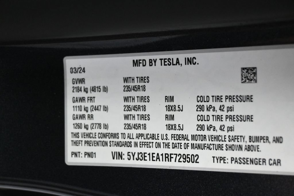 Used 2024 Tesla Model 3 Long Range RWD image 8
