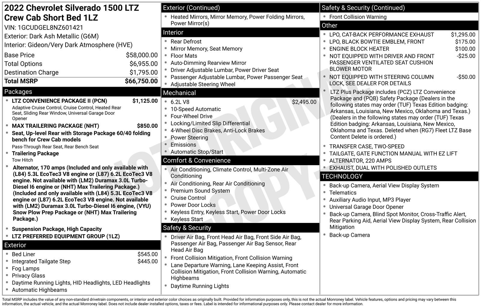 Used 2022 Chevrolet Silverado 1500 LTZ w/ LTZ Convenience Package II image 38