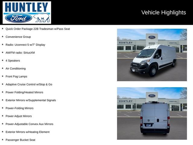 Used 2024 RAM ProMaster 2500 w/ Convenience Group FWD image 2