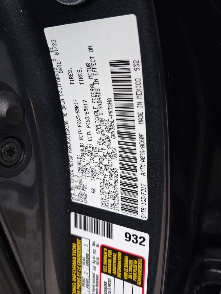 Used 2023 Toyota Tacoma TRD Sport w/ Advanced Technology Package AWD/4WD image 26