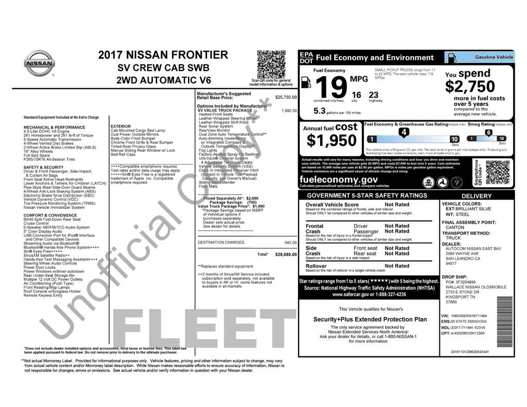 Used 2017 Nissan Frontier SV w/ SV Value Truck Package RWD image 25