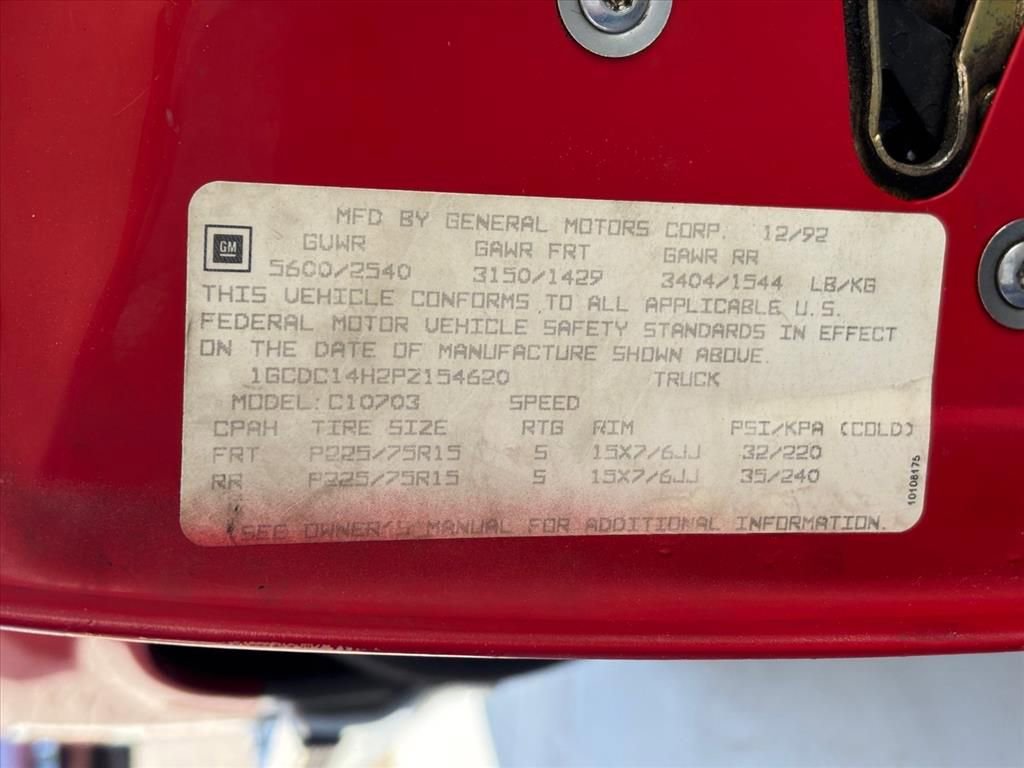 Used 1993 Chevrolet Silverado 1500 2WD Regular Cab image 30