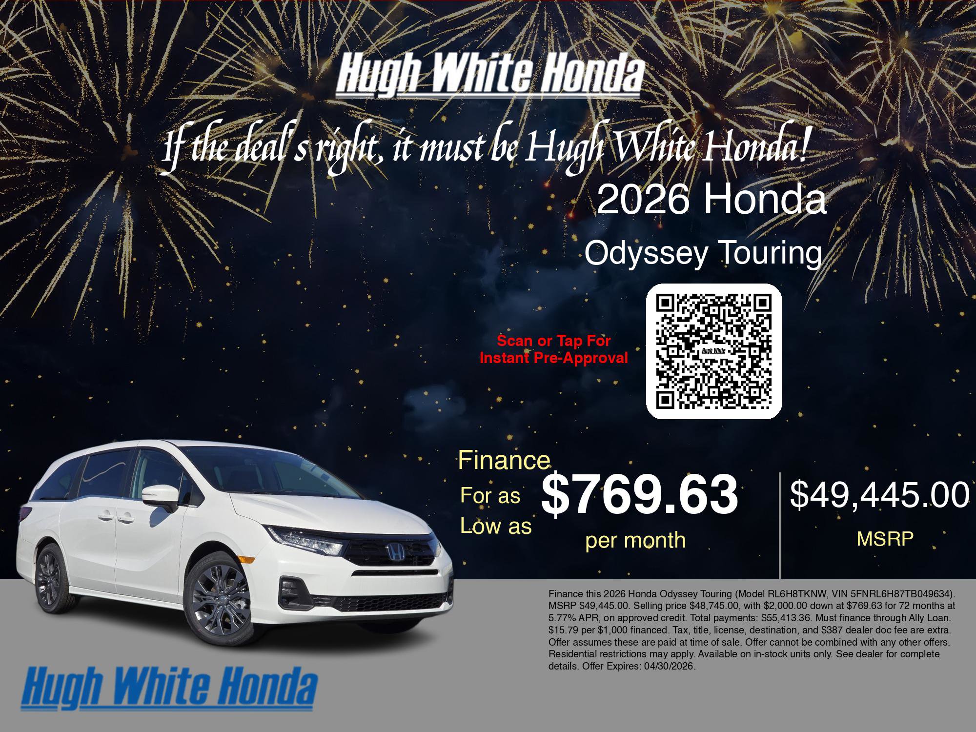 New 2026 Honda Odyssey Touring image 7