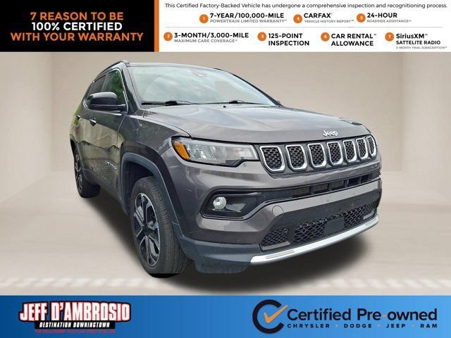 Certified 2023 Jeep Compass Limited w/ Sun and Sound Group