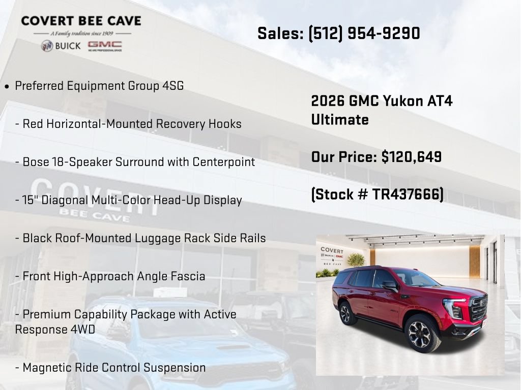 New 2026 GMC Yukon AT4 Ultimate AWD/4WD image 25