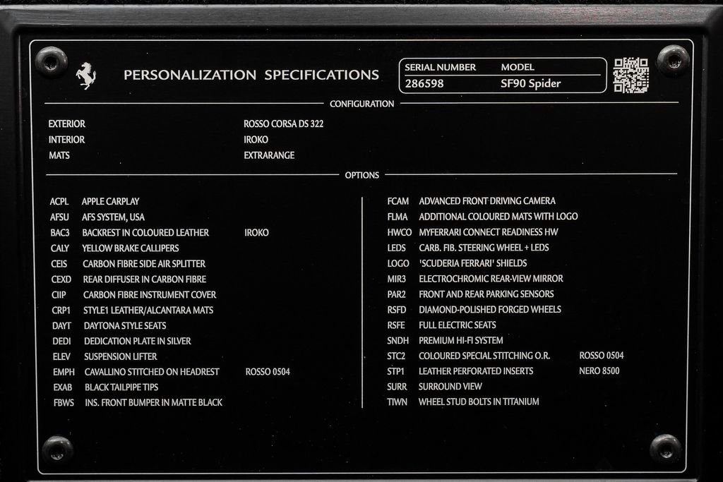 Used 2023 Ferrari SF90 Spider Base image 15