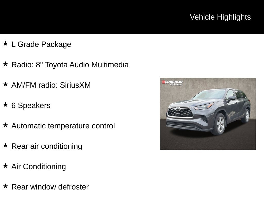 Used 2023 Toyota Highlander L FWD image 2