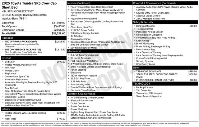 Used 2025 Toyota Tundra SR5 w/ TRD Off-Road Package image 29