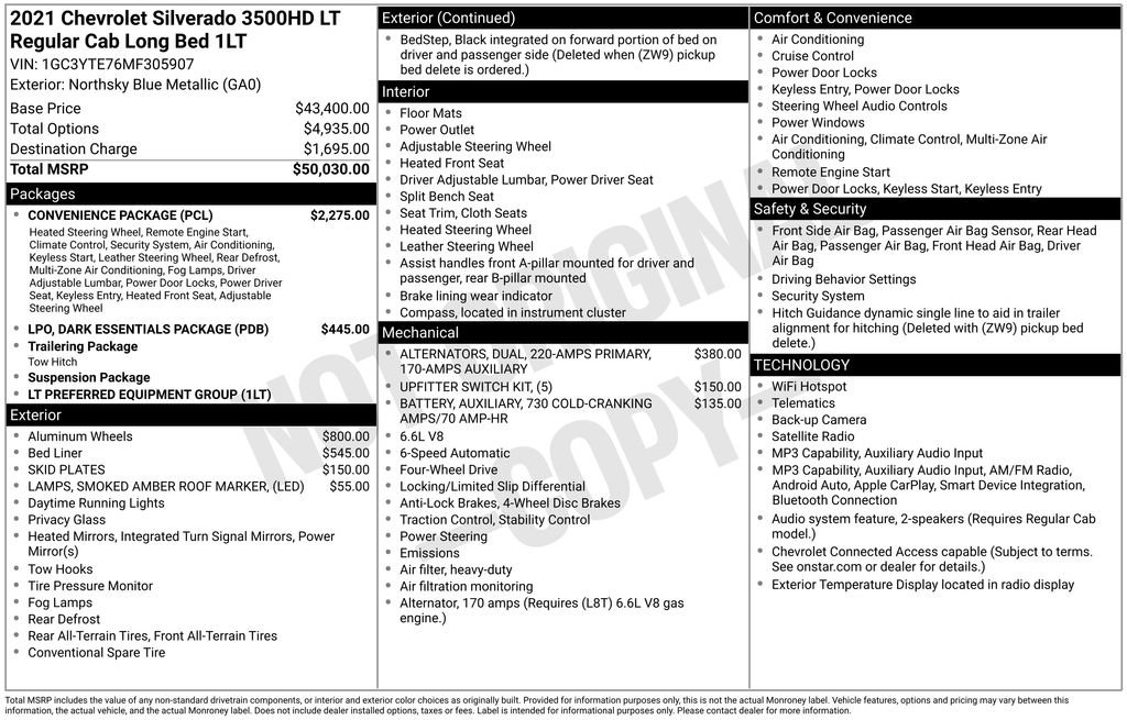 Used 2021 Chevrolet Silverado 3500 LT w/ Convenience Package AWD/4WD image 5