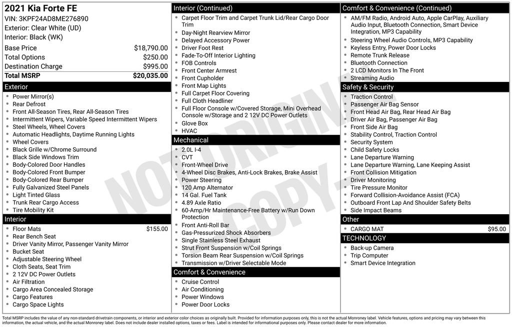 Used 2021 Kia Forte Sedan image 8