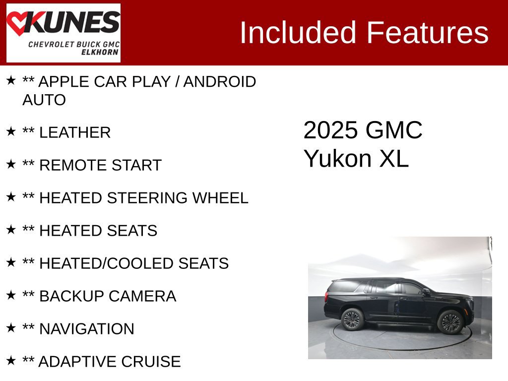 Used 2025 GMC Yukon XL Elevation AWD/4WD image 2
