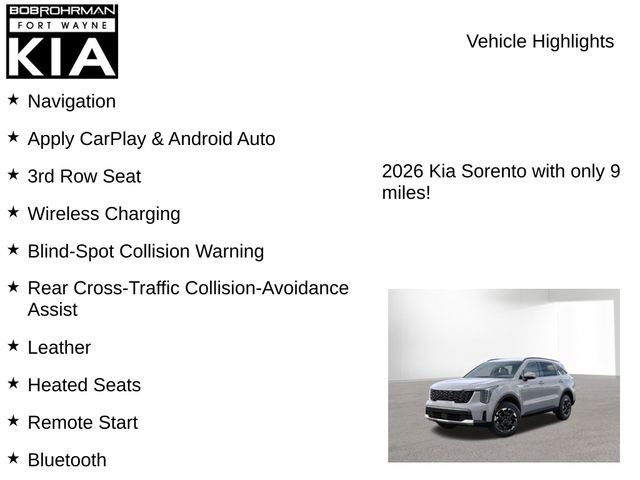 New 2026 Kia Sorento S image 7