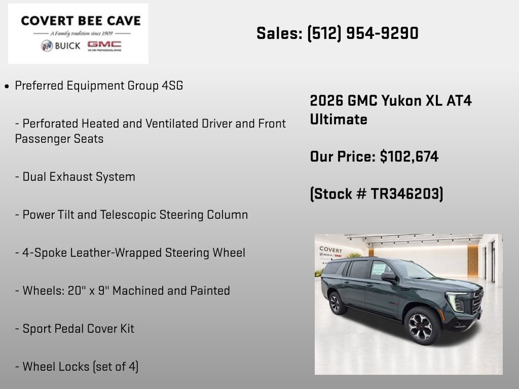 New 2026 GMC Yukon XL AT4 Ultimate AWD/4WD image 19