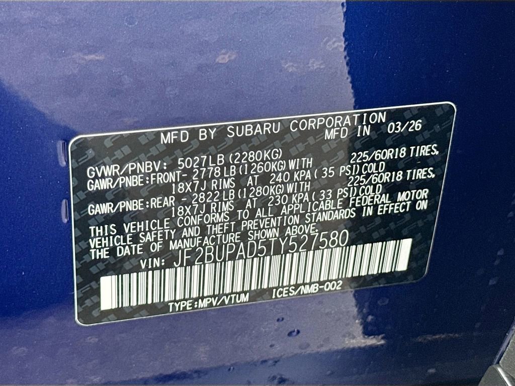 New 2026 Subaru Outback Premium image 29