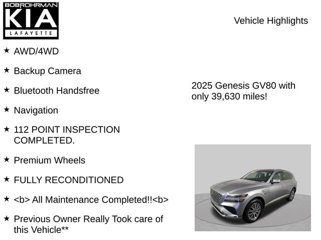 Used 2025 Genesis GV80 2.5T Standard AWD/4WD image 7