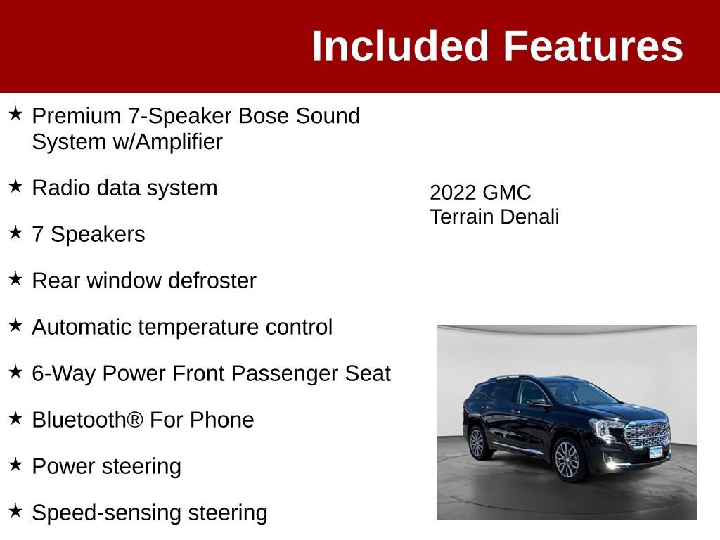 Used 2022 GMC Terrain Denali AWD/4WD image 4