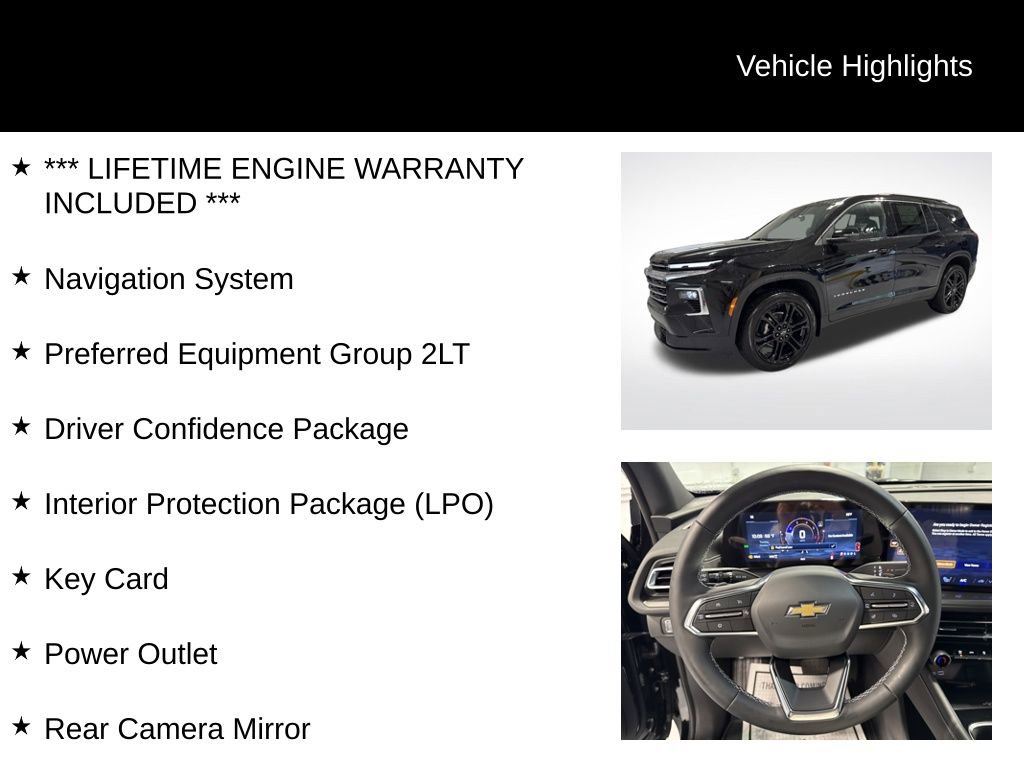 New 2026 Chevrolet Traverse LT w/ Driver Confidence Package image 2