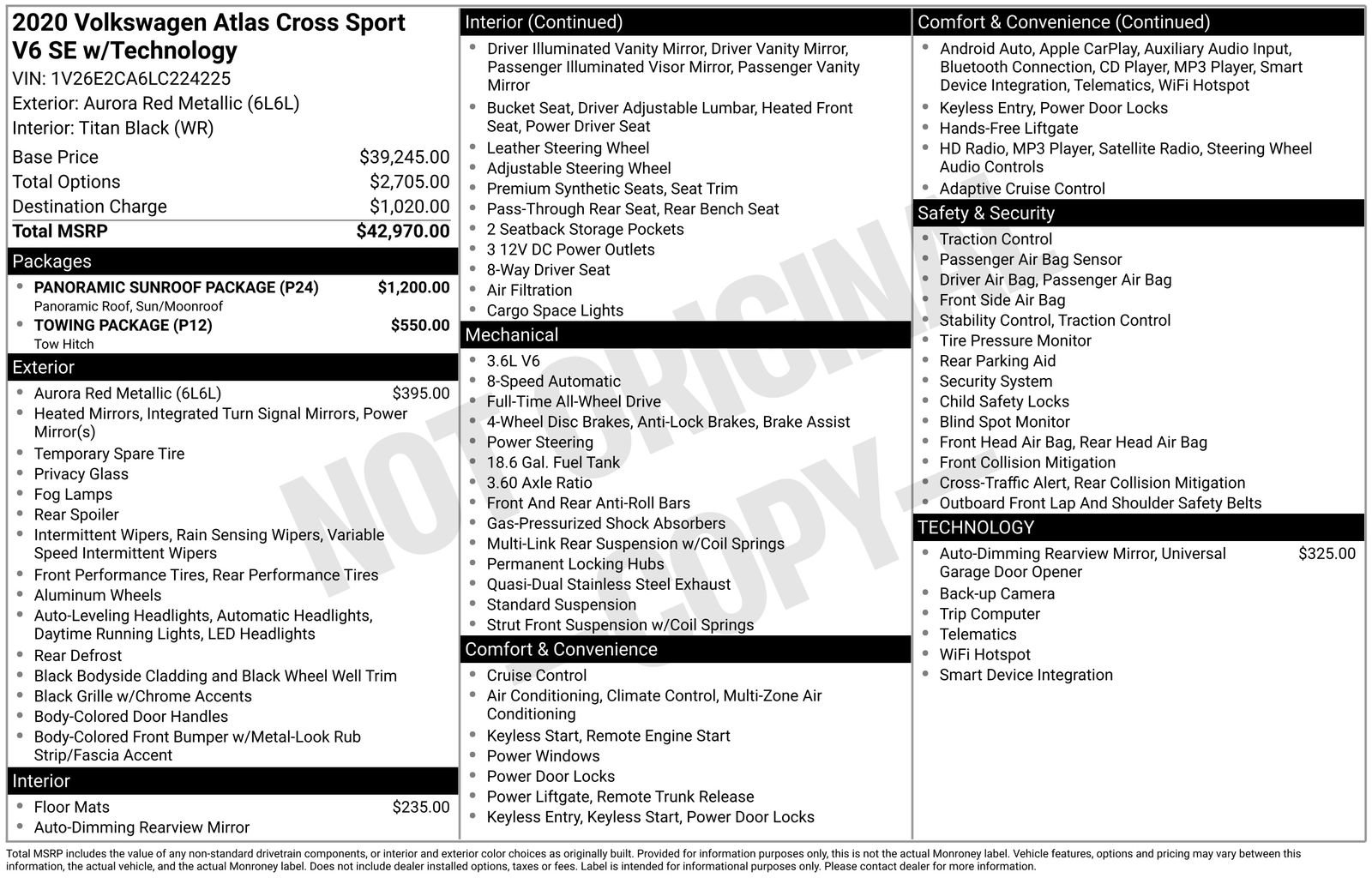 Used 2020 Volkswagen Atlas Cross Sport SE w/ Panoramic Sunroof Package image 27