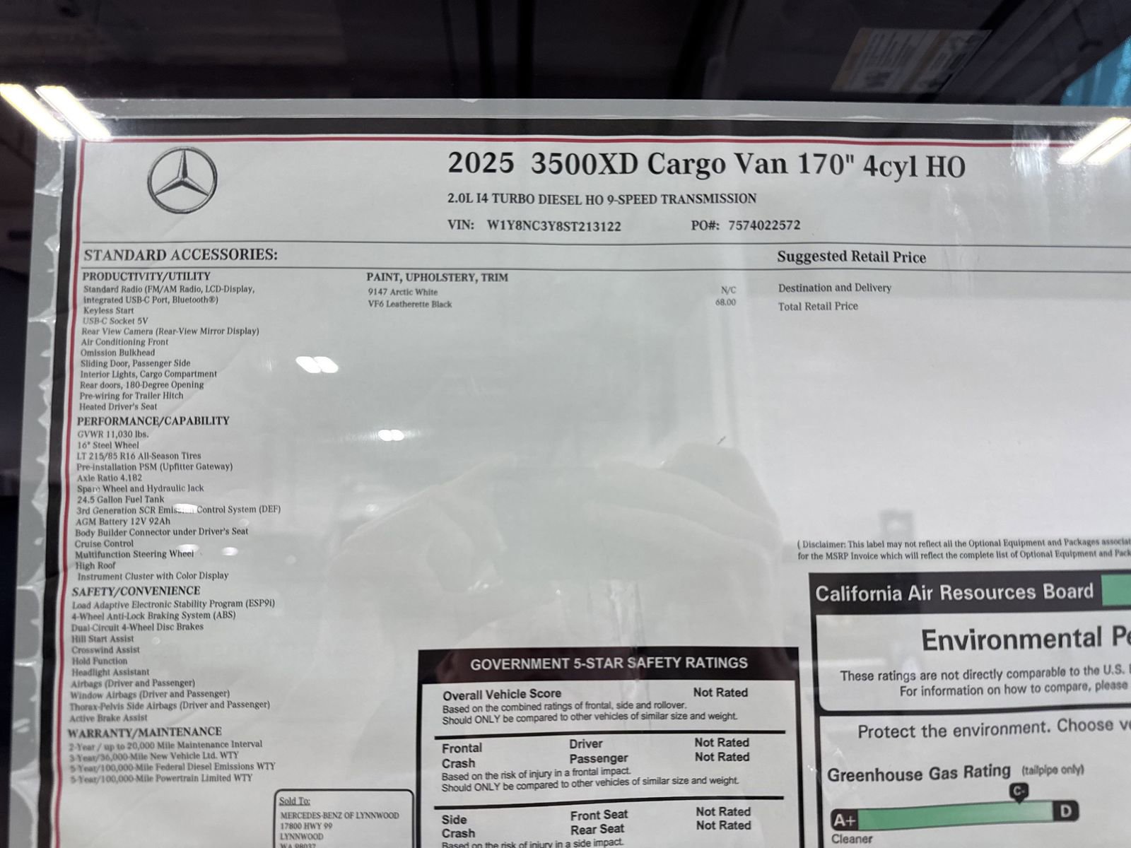 New 2025 Mercedes-Benz Sprinter 3500 image 15