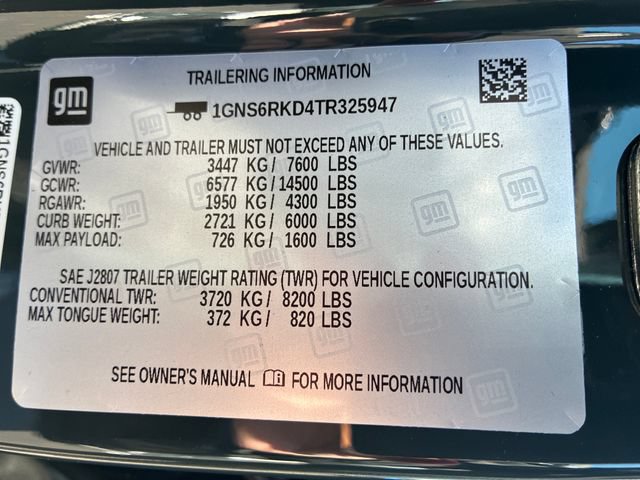 New 2026 Chevrolet Tahoe RST w/ RST Capability Package AWD/4WD image 34