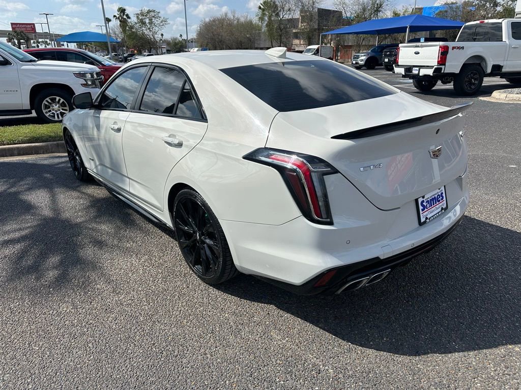 Used 2022 Cadillac CT4 V w/ LPO, ONYX Package RWD image 4