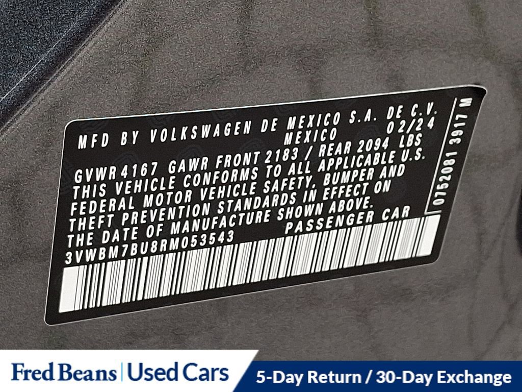Certified 2024 Volkswagen Jetta Sport image 30