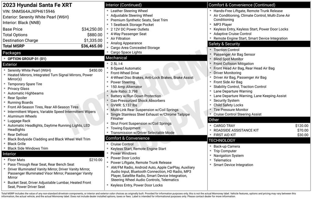 Used 2023 Hyundai Santa Fe XRT FWD image 2