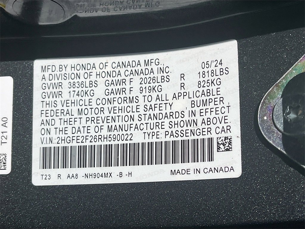 Used 2024 Honda Civic LX image 29