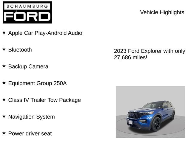 Used 2023 Ford Explorer ST-Line w/ Class IV Trailer Tow Package AWD/4WD image 8