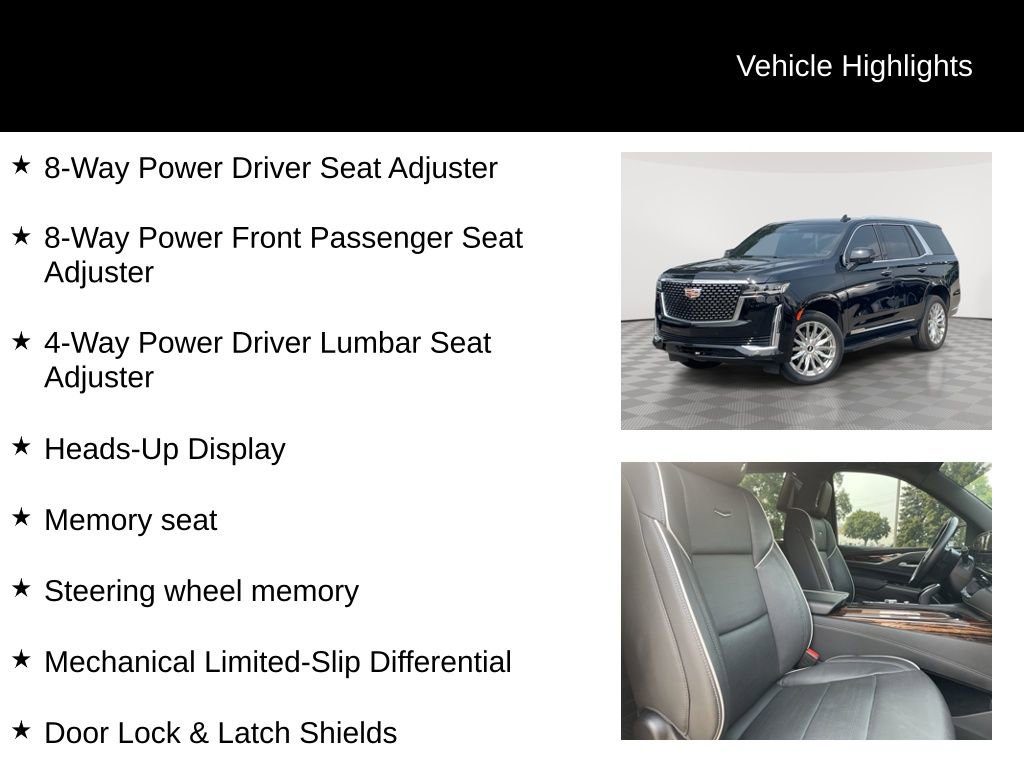 Used 2024 Cadillac Escalade Premium Luxury w/ LPO, Floor Liner Package image 32